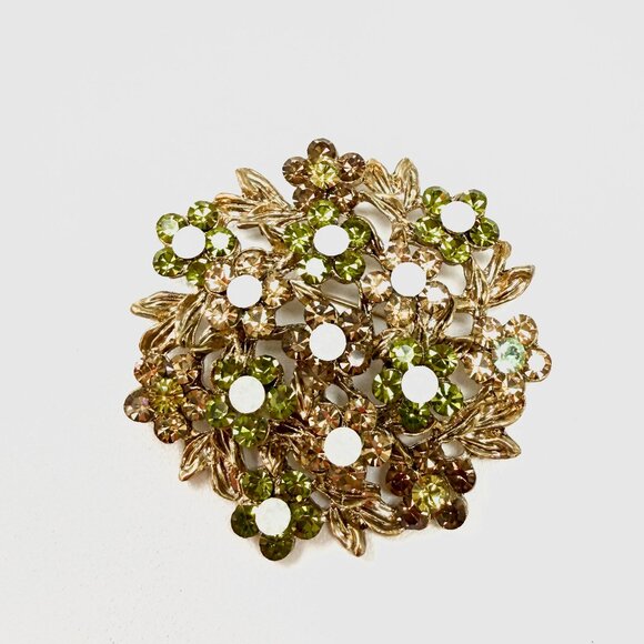 🆕 On Trend opal & Topaz Crystal Pin - Picture 1 of 1